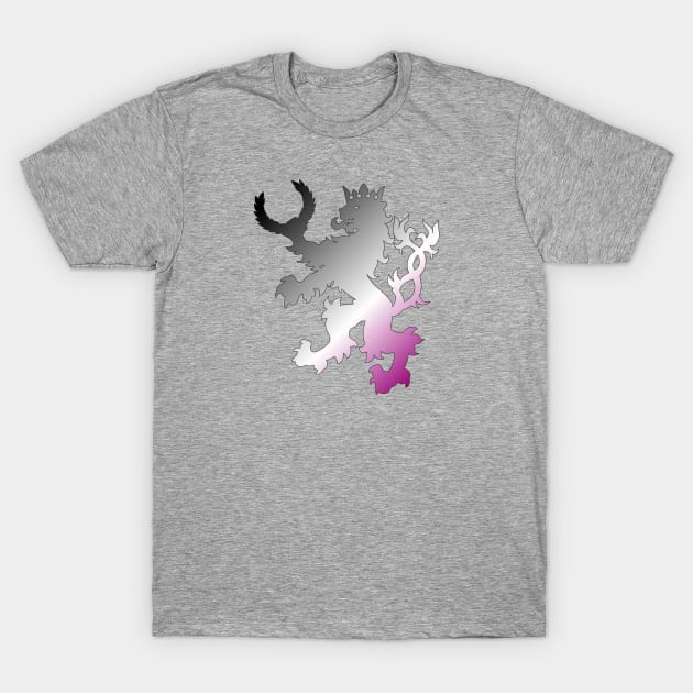 An Tir Pride - Asexual - Silhouette T-Shirt by Yotebeth